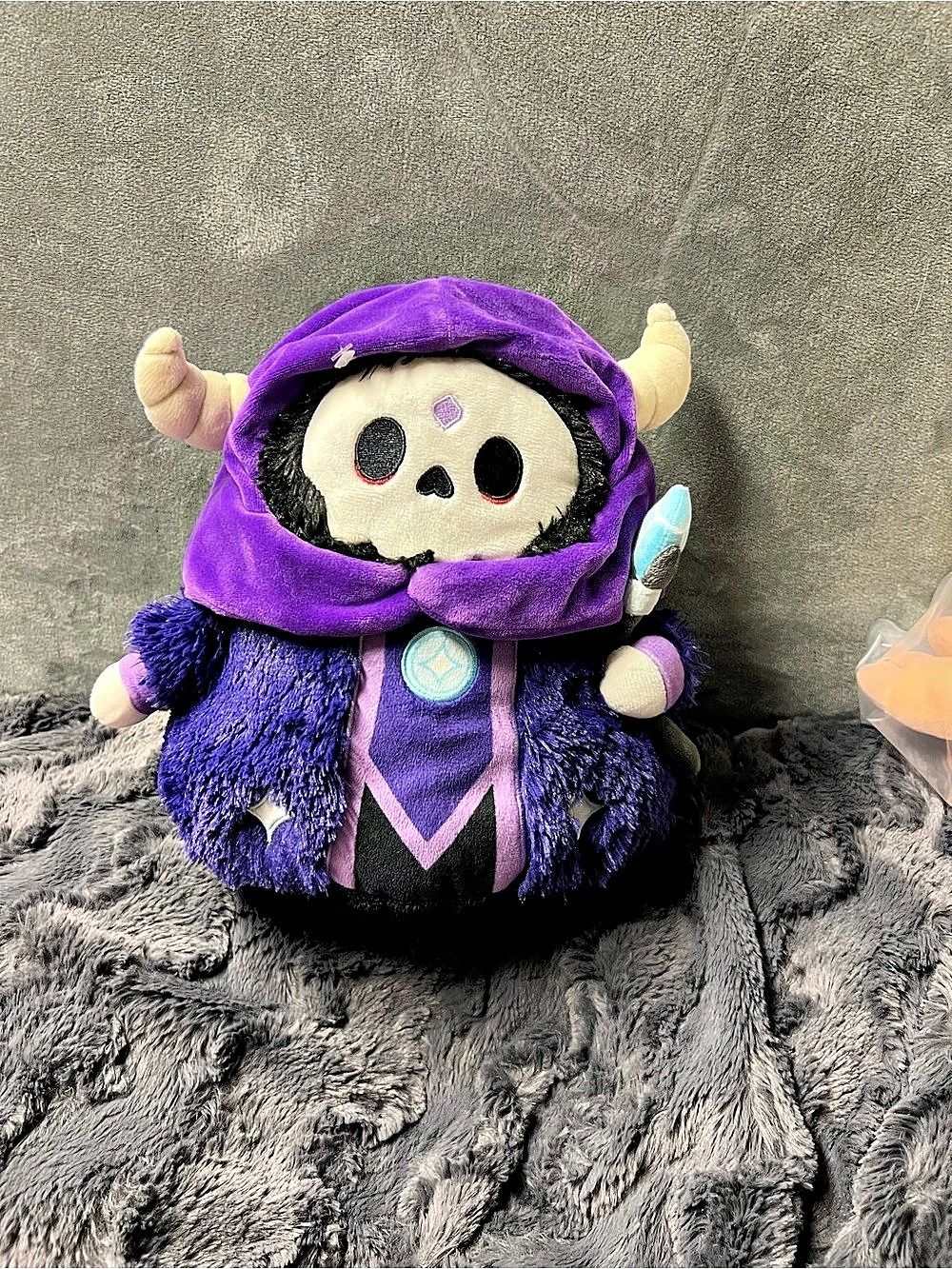 Squishable Lich Plush Purple Skeleton Wizard Necromancer Fantasy